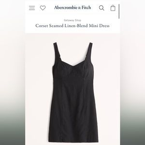 Abercrombie & Fitch Linen Blend Mini Dress
